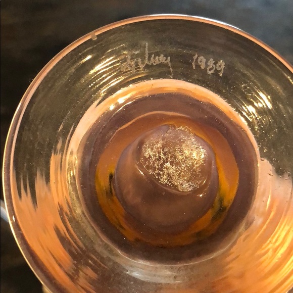 Vintage perfume bottle with stopper - Picture 3 of 4